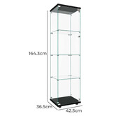 Amber &amp; Fern 164.3cm Lirra 4 Tier Display Cabinet
