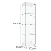 Amber &amp; Fern 164.3cm Lirra 4 Tier Display Cabinet