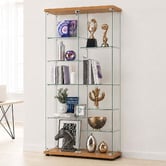 Amber &amp; Fern Lirra 6 Tiers Adjustable Shelves Display Cabinet