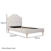 Amber &amp; Fern Mia Upholstered Bed Frame
