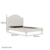 Amber &amp; Fern Mia Upholstered Bed Frame