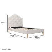 Amber &amp; Fern Mia Upholstered Bed Frame