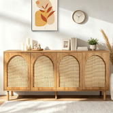 Amber &amp; Fern Amira 4 Door Rattan Sideboard