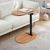 Amber &amp; Fern Lisbon Bamboo &amp; Steel Side Table