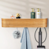 Amber &amp; Fern Daro Floating Shelf with Hooks