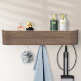 Amber &amp; Fern Daro Floating Shelf with Hooks