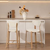 Amber &amp; Fern 65cm Laurent Chenille Bar Stools