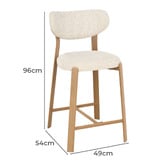 Amber &amp; Fern 65cm Laurent Chenille Bar Stools