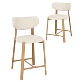 Amber &amp; Fern 65cm Laurent Chenille Bar Stools