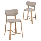 Amber &amp; Fern 65cm Laurent Chenille Bar Stools