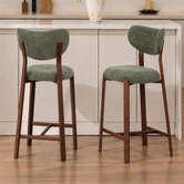 Amber &amp; Fern 65cm Laurent II Chenille Bar Stools