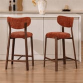 Amber &amp; Fern 65cm Laurent II Chenille Bar Stools