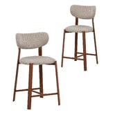 Amber &amp; Fern 65cm Laurent II Chenille Bar Stools
