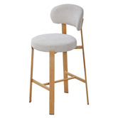 Amber &amp; Fern 65cm Cecil I Chenille Bar Stools