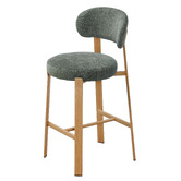 Amber &amp; Fern 65cm Cecil I Chenille Bar Stools