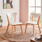 Amber &amp; Fern Esteban Faux Leather Dining Chairs