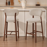 Amber &amp; Fern 65cm Cecil II Chenille Bar Stools