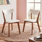 Amber &amp; Fern Esteban Faux Leather Dining Chairs