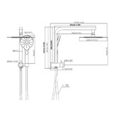 Arbour &amp; Nook Lia Round Short Twin Shower