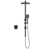Arbour &amp; Nook Lia 250mm Square Twin Shower Mixer Set
