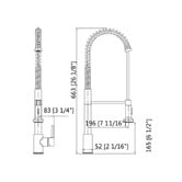Arbour &amp; Nook Corelia Matte Black Pull-Down Sink Mixer