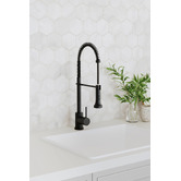 Arbour &amp; Nook Corelia Matte Black Pull-Down Sink Mixer