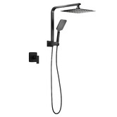 Arbour &amp; Nook Declan Square Short Twin Shower Mixer Set