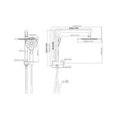 Arbour &amp; Nook Declan Round Short Twin Shower Mixer Set