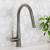 Arbour &amp; Nook Hoskins Gooseneck Pull-Out Kitchen Sink Mixer
