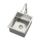 Arbour &amp; Nook Yeva 380mm Single Kitchen Sink &amp; Pull-Out Mixer