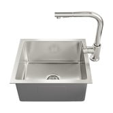 Arbour &amp; Nook Yeva 380mm Single Kitchen Sink &amp; Pull-Out Mixer