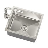 Arbour &amp; Nook Yeva 380mm Single Kitchen Sink &amp; Pull-Out Mixer