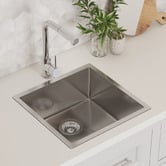 Arbour &amp; Nook Yeva 440mm Single Kitchen Sink &amp; Pull-Out Mixer