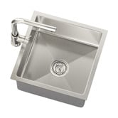 Arbour &amp; Nook Yeva 440mm Single Kitchen Sink &amp; Pull-Out Mixer