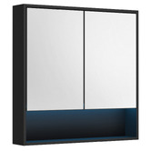 Arbour &amp; Nook Meriden 750mm LED Mirrored Shaving Cabinet with Open Shelf