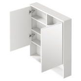 Arbour &amp; Nook Meriden 750mm LED Mirrored Shaving Cabinet with Open Shelf