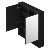Arbour &amp; Nook Meriden 750mm LED Mirrored Shaving Cabinet with Open Shelf
