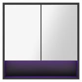 Arbour &amp; Nook Meriden 750mm LED Mirrored Shaving Cabinet with Open Shelf