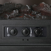 Arbour &amp; Nook Maura 2000W Black Electric Fireplace Heater