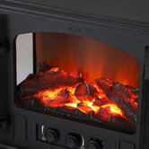 Arbour &amp; Nook Maura 2000W Black Electric Fireplace Heater