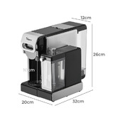 Arbour &amp; Nook Esme 1L Capsule Coffee Machine with Milk Frother