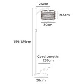 Arbour &amp; Nook Aylin Iron Adjustable Floor Lamp
