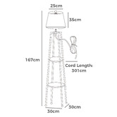 Arbour &amp; Nook Milena Iron Tripod Floor Lamp