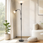 Arbour &amp; Nook Ilya Iron 2 Light Floor Lamp