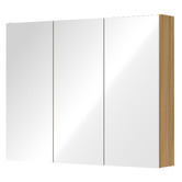 Arbour &amp; Nook Sofie 900mm Light Wood Mirrored Shaving Cabinet