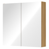 Arbour &amp; Nook Sofie 750mm Light Wood Mirrored Shaving Cabinet
