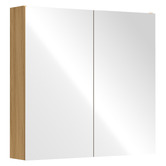 Arbour &amp; Nook Sofie 600mm Light Wood Mirrored Shaving Cabinet