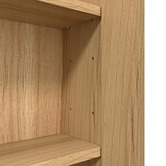 Arbour &amp; Nook Sofie 600mm Light Wood Mirrored Shaving Cabinet