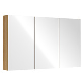 Arbour &amp; Nook Sofie 1200mm Light Wood Mirrored Shaving Cabinet