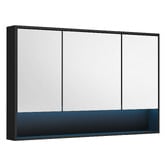 Arbour &amp; Nook Meriden 1200mm LED Mirrored Shaving Cabinet with Open Shelf